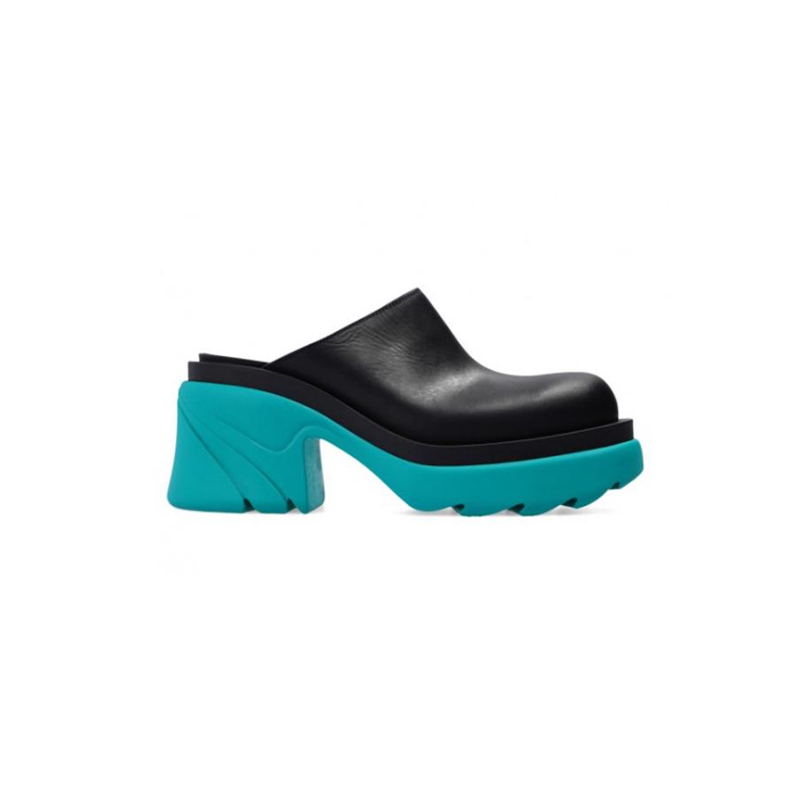 보테가베네타 BOTTEGA VENETA 여성 FLASH 카프 뮬 힐 BLACK NEPTUNE 668525_이미지