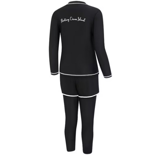 아레나 유스 래쉬가드 세트 A6BG1GS82BLK_이미지