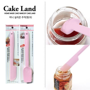 일본 타이거크라운/미니 실리콘주걱 핑크 /스파츌라  케익랜드/無환경호르몬/위생과 고급스러움