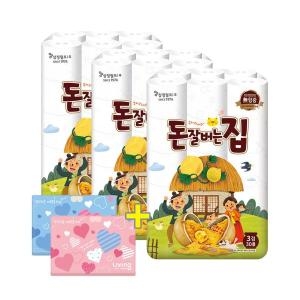삼정펄프 돈잘버는집 30m (30롤)*3팩 + 여행용티슈 40매*6팩 세트