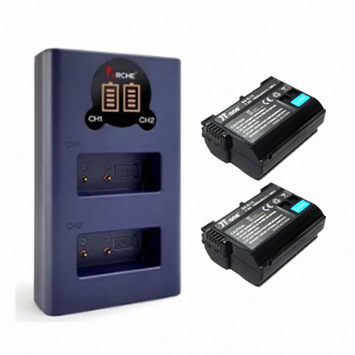Arche 니콘 EN-EL15 호환 LCD 듀얼 충전키트 (호환배터리 2개)_이미지