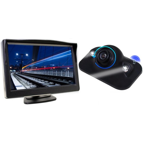 디엠텍  엑스비전 부착형 IR 후방카메라 R743 + 4.3인치 모니터 4XP 세트