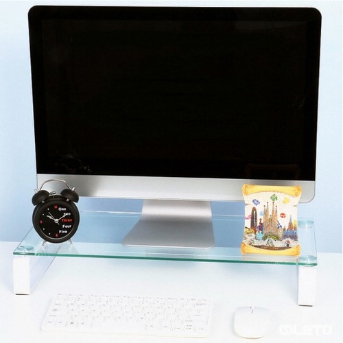 레토GMS LMS-G01 강화유리 모니터받침대_이미지