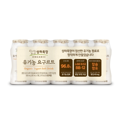 매일유업 상하목장 유기농 요구르트 100ml (5개)_이미지