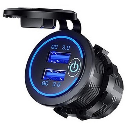 매립형 시거소켓 차량용 충전기 KS-USB-QC3.0-UV