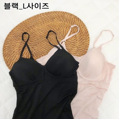 세븐제이스 RG0O6S6R 여성 슬립 잠옷 홈웨어 노와이어 브라 캡나시 L 15063398 49278_15063398_이미지