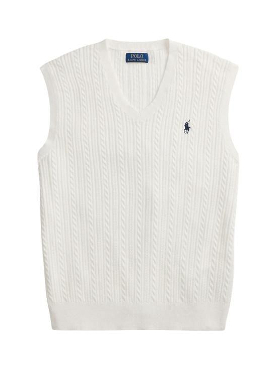  폴로랄프로렌 퍼퓸 랄프 로렌 니트 베스트 710B13895 001 WHITE