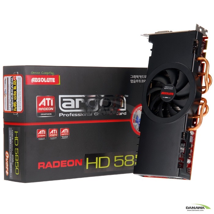 앱코 라데온 HD 5850 argon OVER+ D5 1GB_이미지