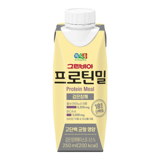 정식품 그린비아 프로틴밀 검은참깨 250ml이미지입니다. 누르면 해당 게시물로 새창이동합니다.