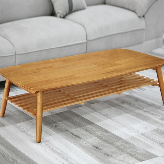동서가구 테마 내추럴 접이식 밥상 테이블 (120x60cm)_이미지