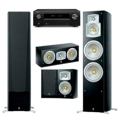 데논 AVR-X250BT + 야마하 NS-777 5.0 채널 (기본구성)