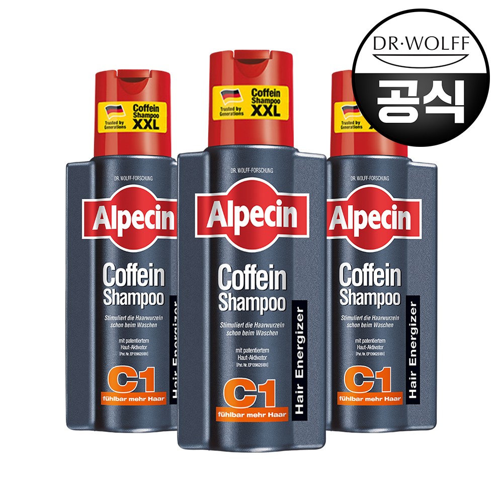 알페신 카페인 샴푸 C1 375ml (3개)_이미지