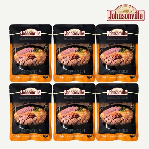 쟌슨빌 뉴 더진한 부대찌개 500g 6개 + 라면사리 6개