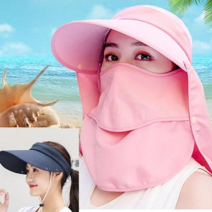 햇빛가리개 모자 여성 자외선차단 썬캡 야외용_이미지