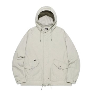 LEE 숏 피쉬 테일 후드 점퍼 라이트 그레이 LE2501JK05LG_이미지