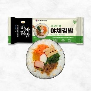 올곧 바바김밥 아삭아삭 야채김밥 230g 3개 + 유부우엉 비건김밥 230g 3개_이미지