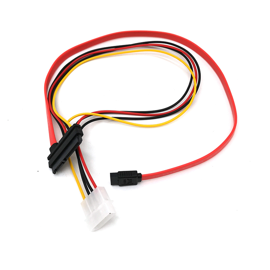 조이쿨 SATA+IDE 4핀 to SATA 22핀 케이블 (0.5m)_이미지