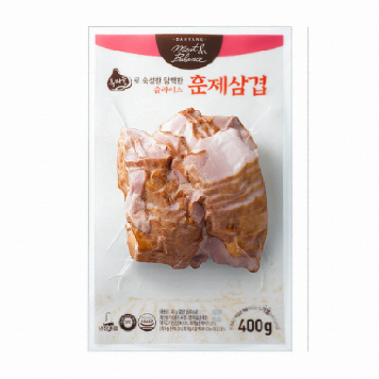 팜덕 다향 흑마늘로 숙성한 담백한 슬라이스 훈제삼겹 400g