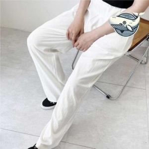 오노마 ONM 가벼운 여름 리넨 와이드 팬츠 일자 32101111