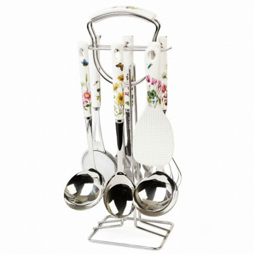 골든벨금속 야생화 주방기구 7종 세트+밥주걱