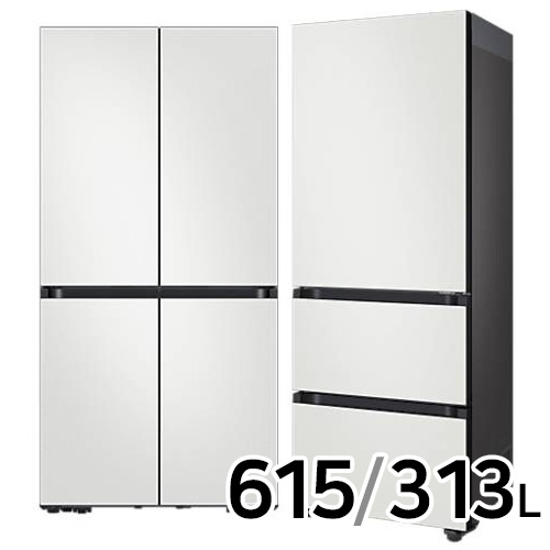삼성전자 비스포크 키친핏 코타 RF60C9012AP + RQ33C7402AP (화이트)_이미지