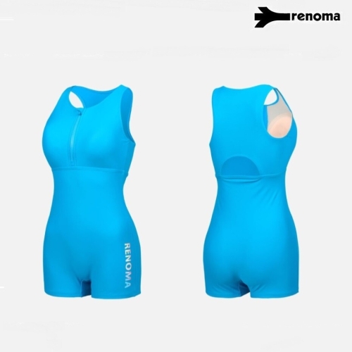 레노마 수영복 여성 실내 반집업 인컵 2부 반신수영복 LS21851_AB_IMA_이미지