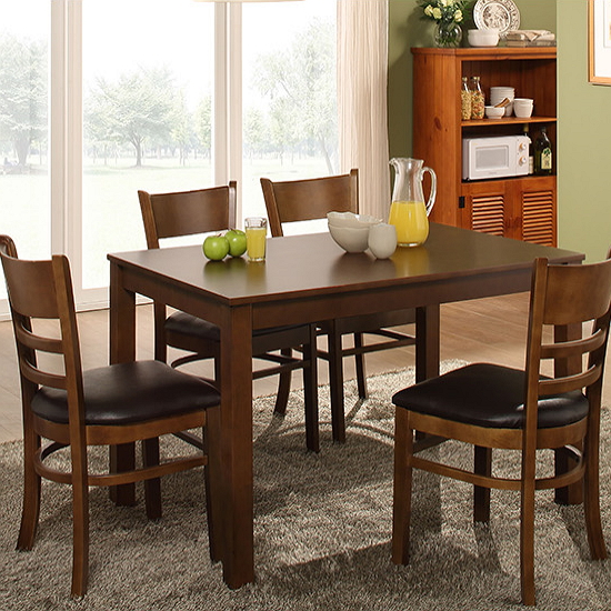 동서가구 WO모던 우드 원목 식탁 1150 (의자2개)_이미지