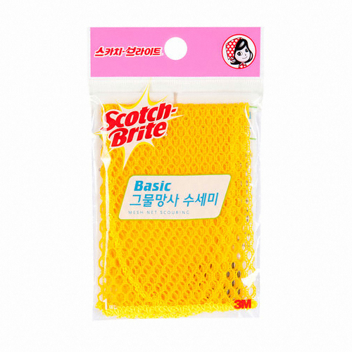 3M 스카치브라이트 베이직 그물망사 수세미 (2개)