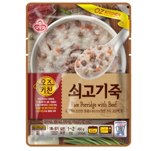 오뚜기 오즈키친 쇠고기죽 450g (5개)