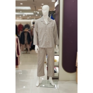 신영와코루 와코루 면 기모 마름모 나염 남자 겨울 파자마 WPA5078M