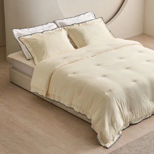 플로라 모달드라이 실크라이크 다운필 차렵이불 베개세트 (퀸 Q)_이미지