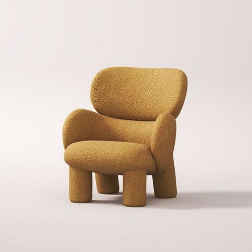 엘머 부클레 패브릭 암체어 1인용