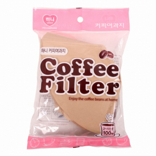 하니 하니 커피필터 여과지 2~5인용 (100매)