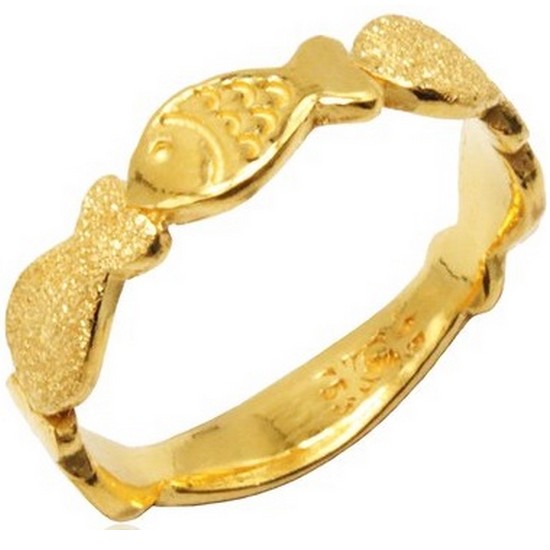 아시아골드 물고기 반지 3.75g_이미지