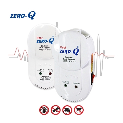 제이엠테크 해충퇴치기 뉴 제로큐7 바퀴벌레+쥐+개미+모기 공기청정 훈증