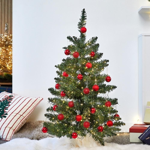 엠에이치앤코 모던하우스 크리스마스 클래식 4cm 24PC 볼세트 레드_이미지