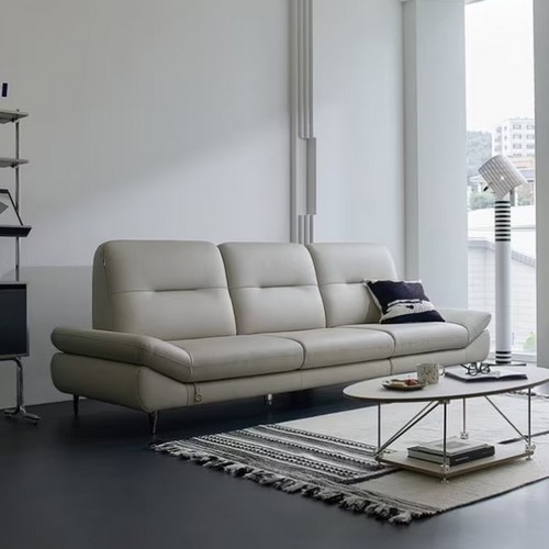 센느 전체 천연가죽 소파 3.5인용