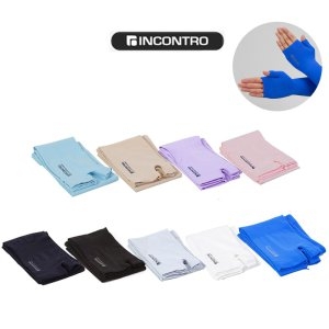 인콘트로 쿨토시 손가락토시 탁텔 쿨손등토시 여름손토시 쿨링토시 손등보호 골프 무봉제 여름팔토시