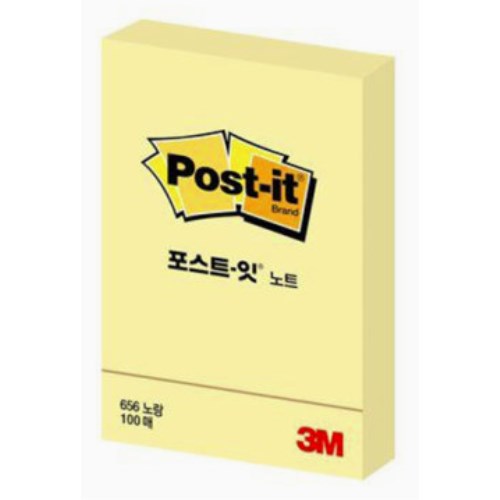 3M 노트 656 노랑 (3개)_이미지