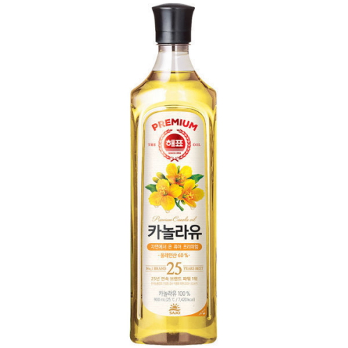사조대림 해표 카놀라유 900ml (3개)