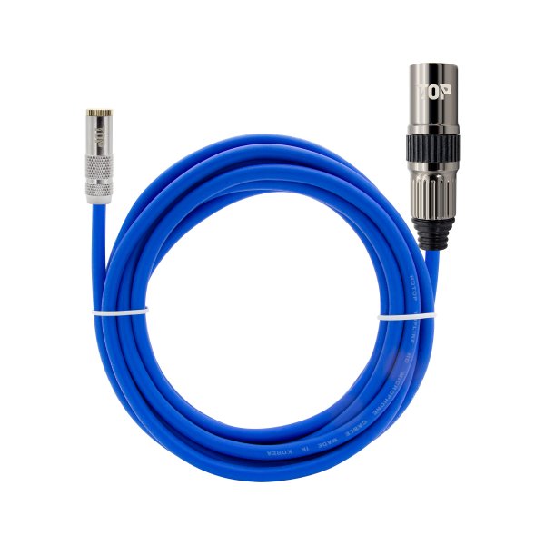 탑라인에이치디 HDTOP 3.5mm 스테레오 to XLR FM 메탈블루 케이블 (15m, HT-TP3949)