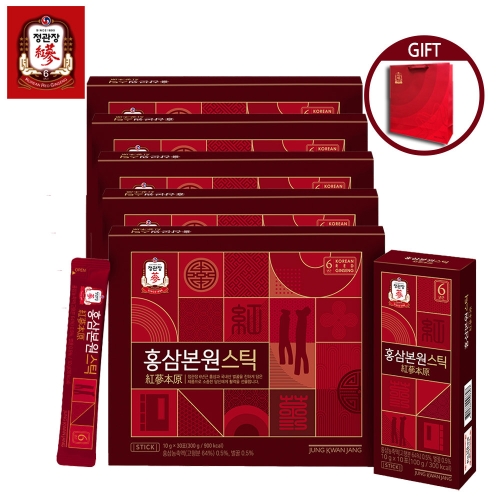 한국인삼공사 정관장 홍삼본원스틱 10g 30포 (5개)