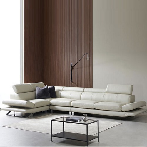 디쟈트 아레스 코너 천연가죽 소파 6인용