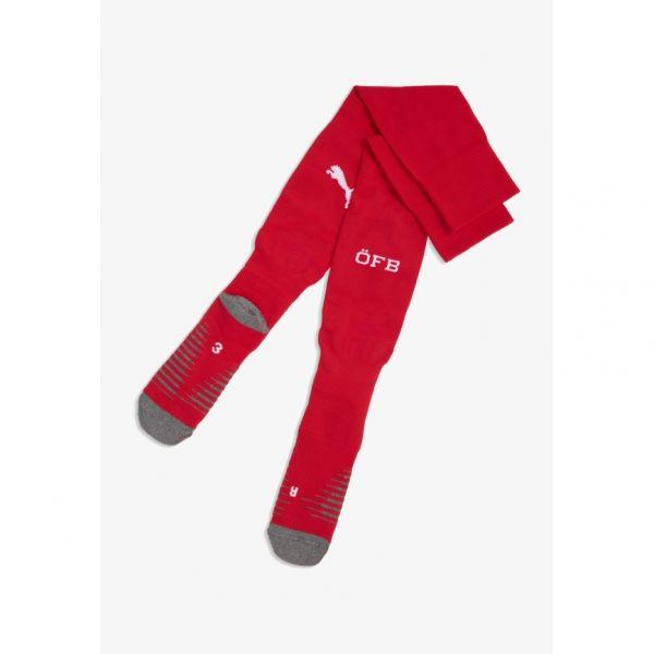 오스트리아 2026 단색 무릎 양말 빨강-하양 7375739