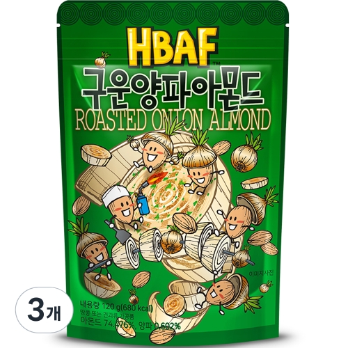 구운양파 아몬드 120g 3개