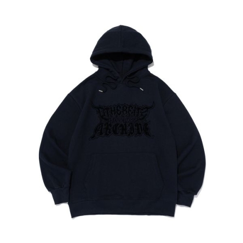 서플라이서포트 아더피츠 기모/NO기모 언더월드 로고 후드티셔츠 네이비 1945778