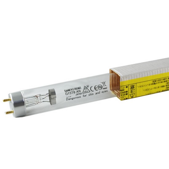 산쿄 G15T8-AN 자외선 살균 형광등 15W