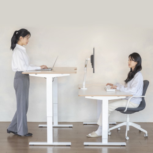 카멜인터내셔널 카멜마운트 핏쳐 L1 높이조절 모션 스탠딩 책상 (1200x600)