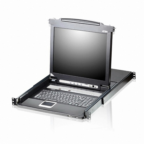 ATEN 16��Ʈ Slideaway LCD KVM ����ġ (CL5716M, 17�� LCD)