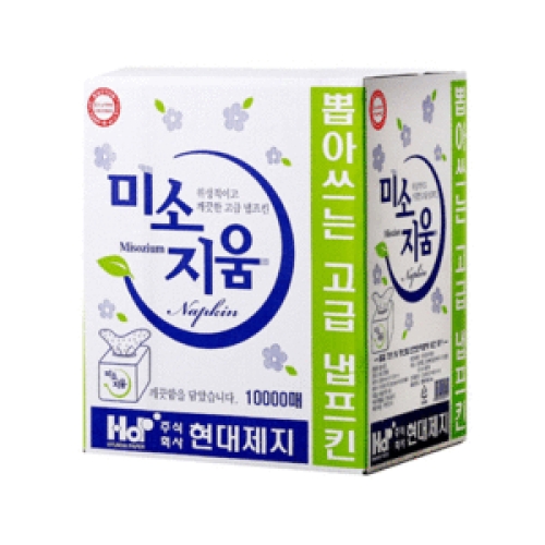 현대제지 미소지움 뽑아쓰는 냅킨 100매